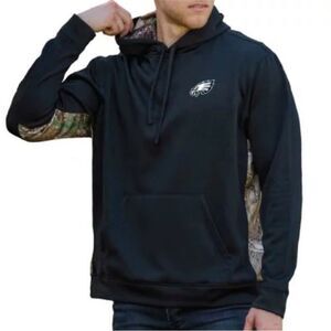 Philadelphia Eagles Dunbrooke Logo Ranger Pullover Hoodie - Black/Realtree Camo